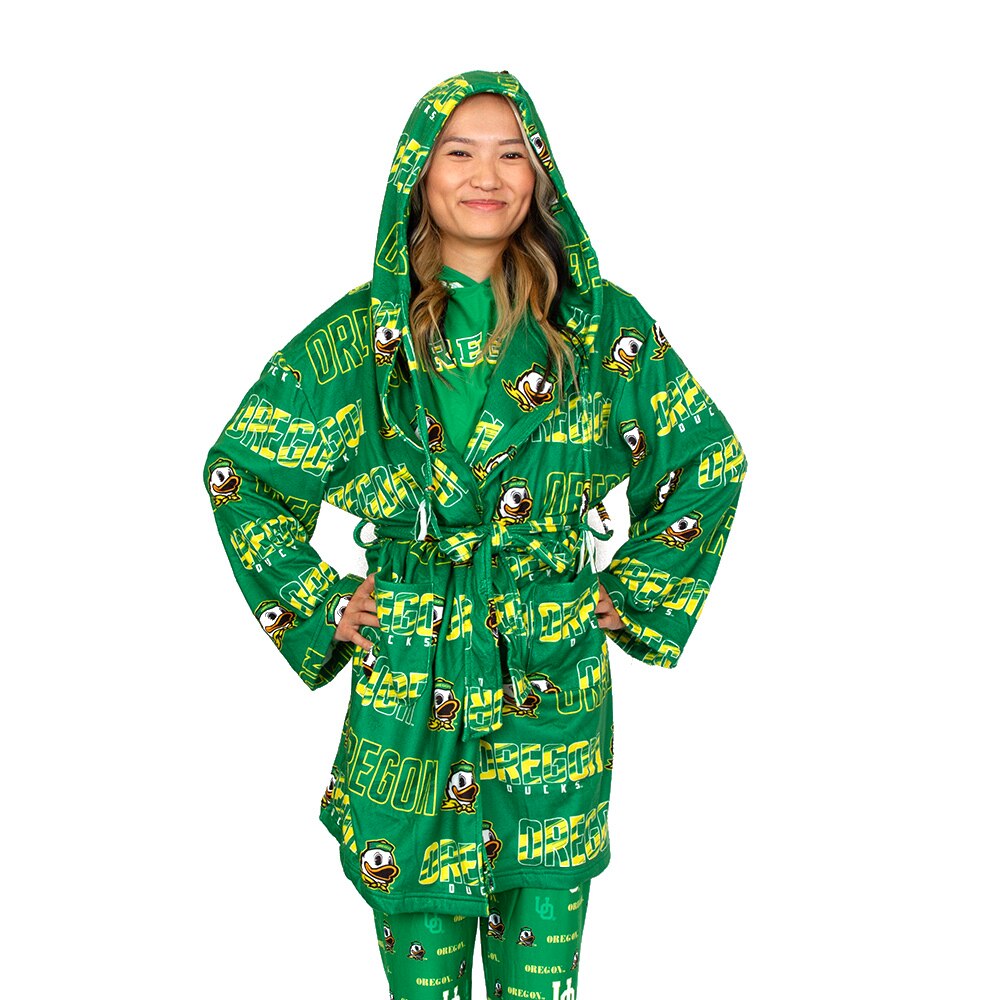 Ducks Spirit, Concept Sport, Green, Robe, Polyester Blend, Women, Oregon Mascot, Shuffle, 965873